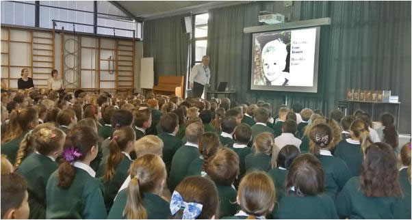 AUTHOR VISITS QUEENâ€™S INCLOSURE