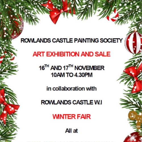 ROWLANDS CASTLE PAINTING SOCIETY Christmas ad