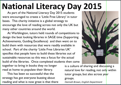 National Literacy Day 2015